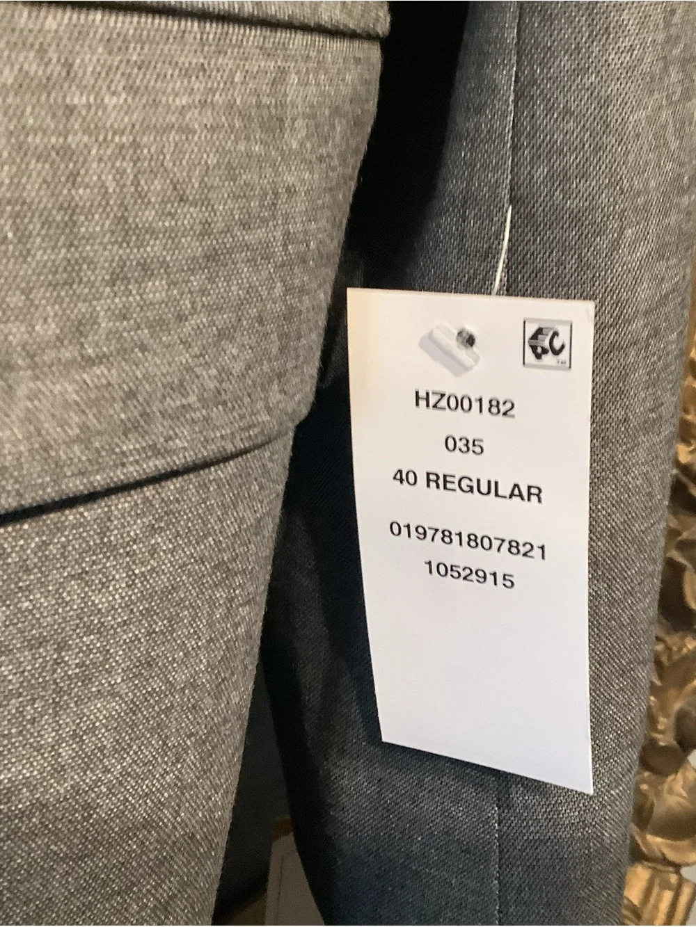 J.M. Haggar Blazer Gray Classic Fit Stretch Mens 40R - NWT - $220 retail